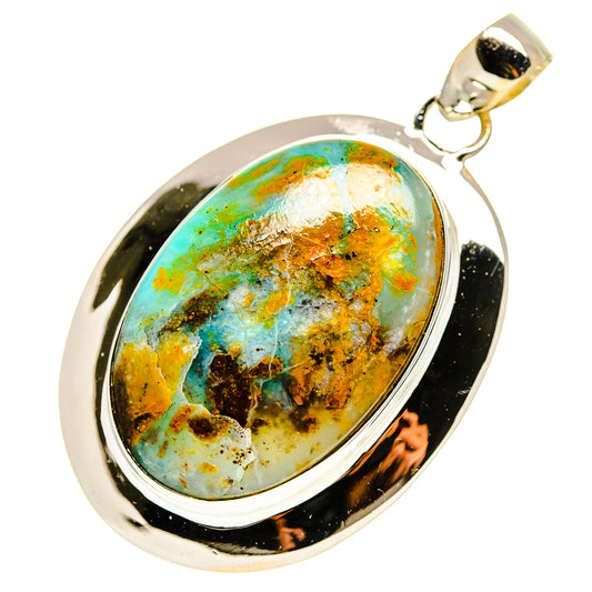 Peruvian Opal Pendants handcrafted by Ana Silver Co - PD757030
