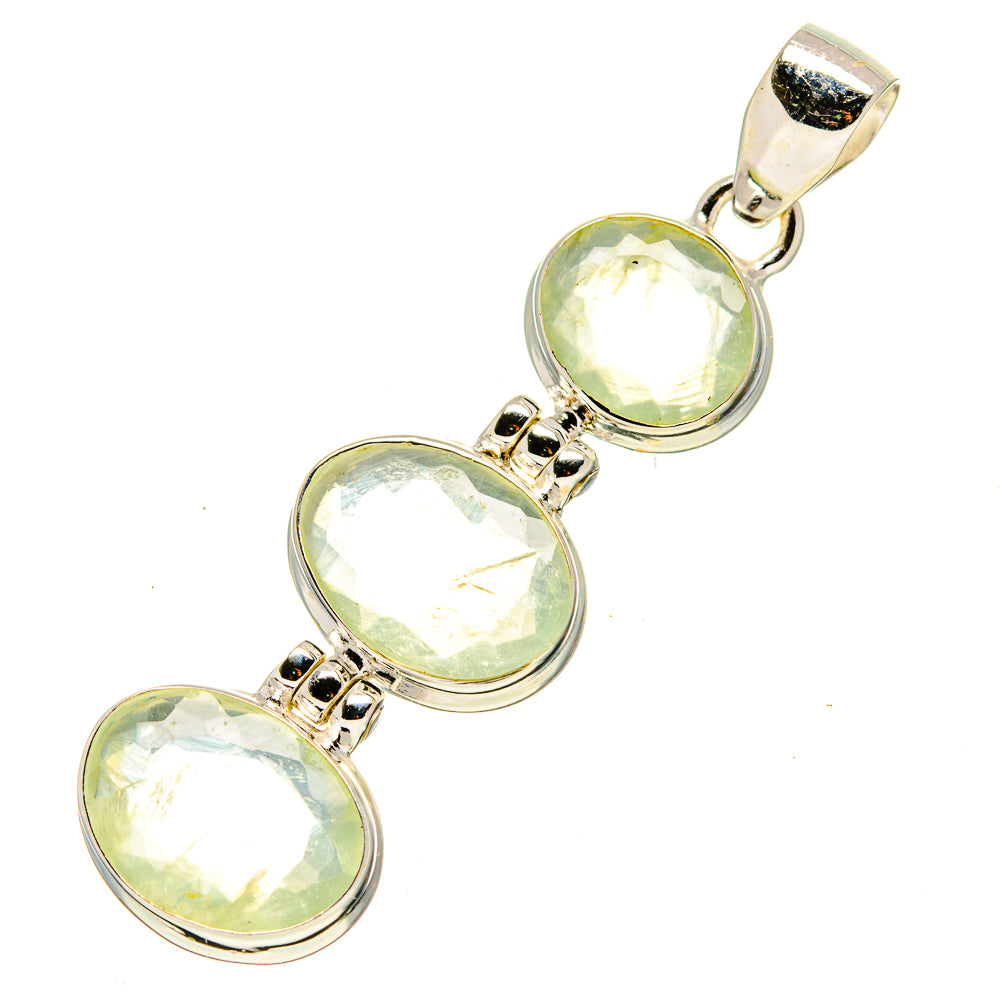 Prehnite Pendants handcrafted by Ana Silver Co - PD757036