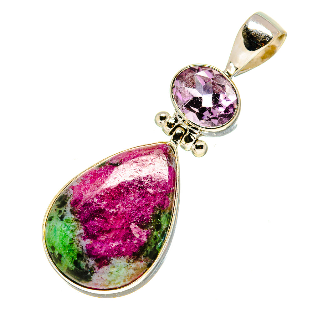 Ruby Zoisite Pendants handcrafted by Ana Silver Co - PD757039