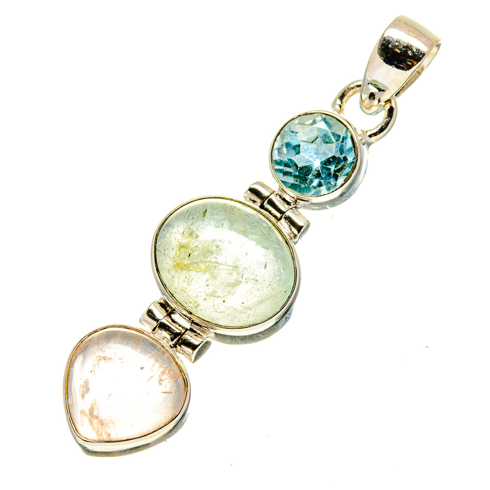 Prehnite Pendants handcrafted by Ana Silver Co - PD757047