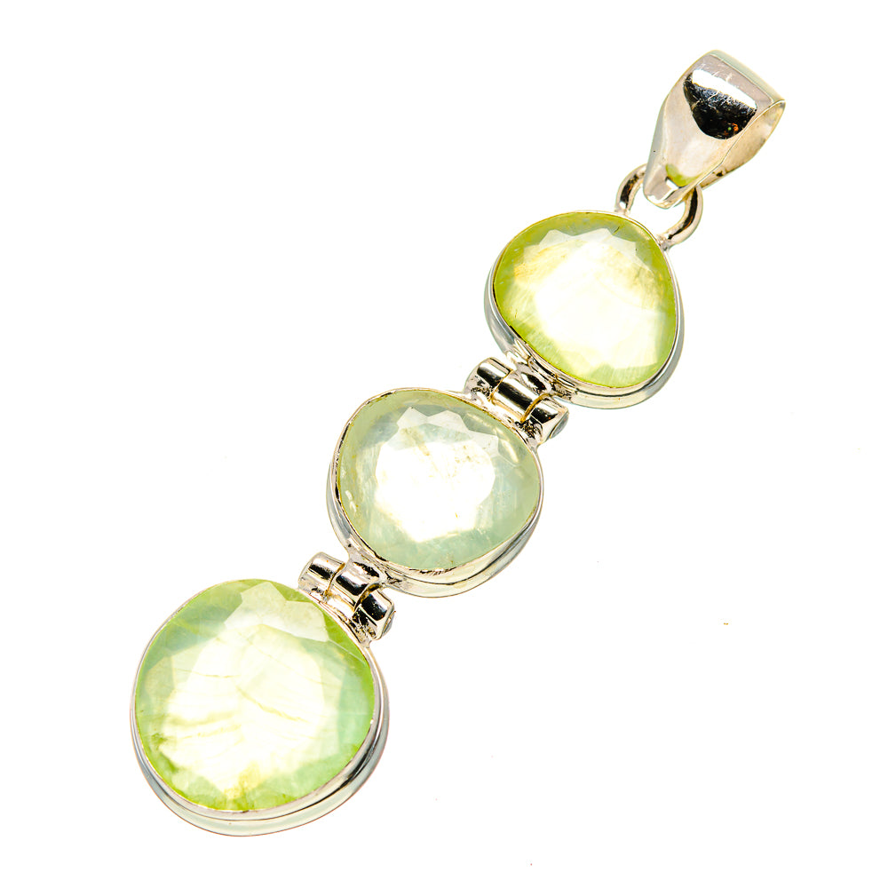 Prehnite Pendants handcrafted by Ana Silver Co - PD757049