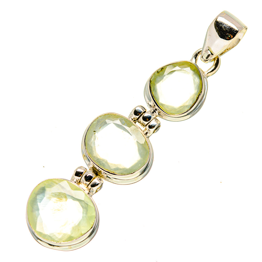 Prehnite Pendants handcrafted by Ana Silver Co - PD757050