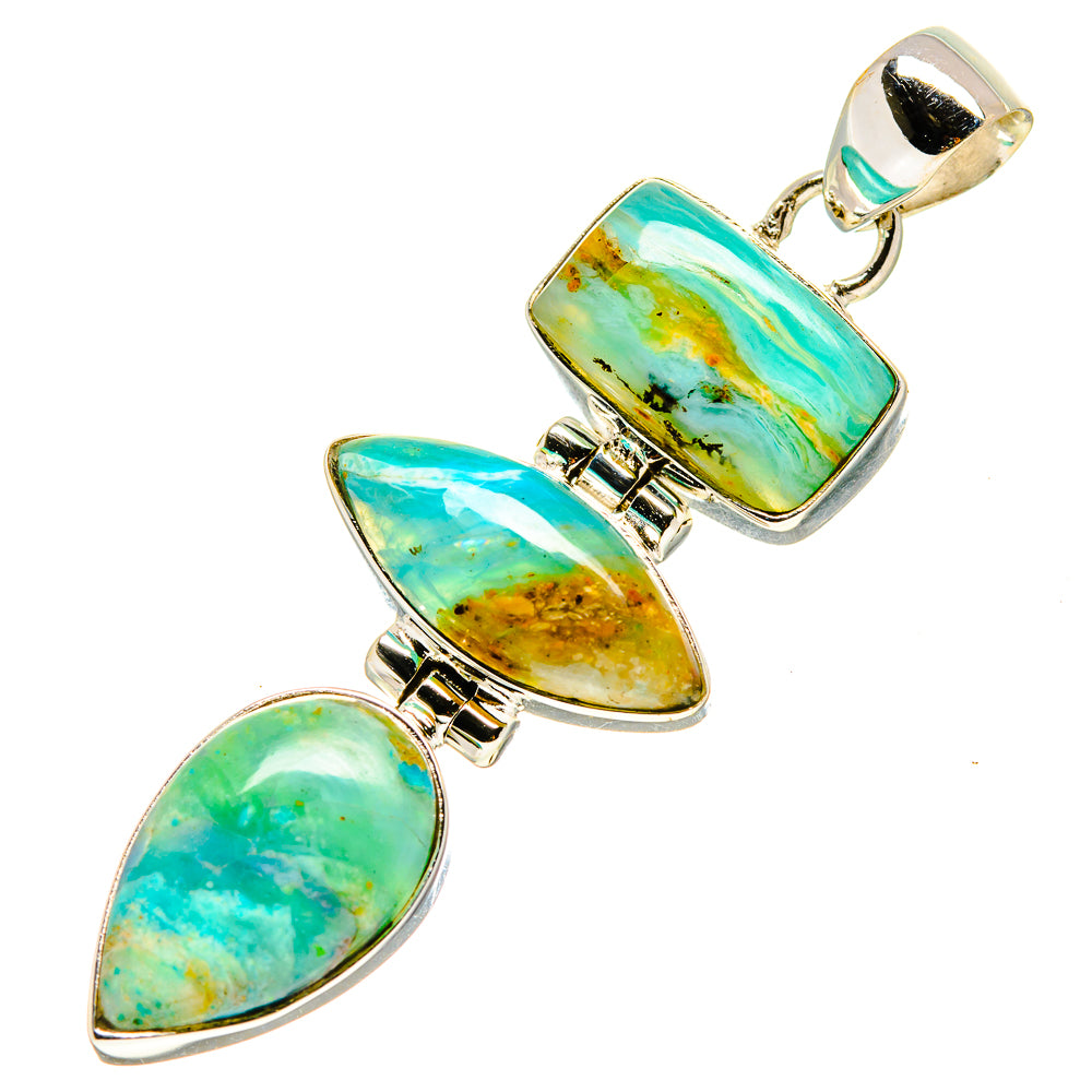 Peruvian Opal Pendants handcrafted by Ana Silver Co - PD757053