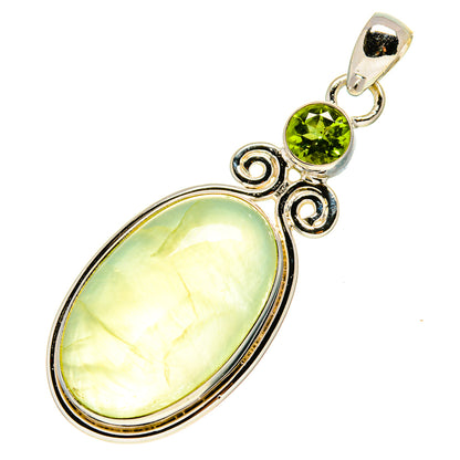 Prehnite Pendants handcrafted by Ana Silver Co - PD757054
