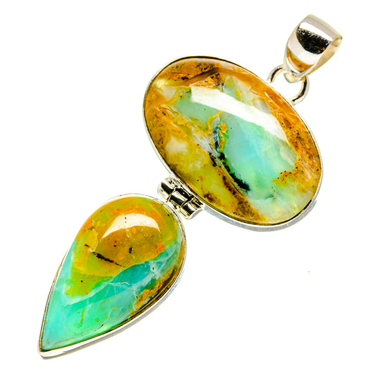 Peruvian Opal Pendants handcrafted by Ana Silver Co - PD757061