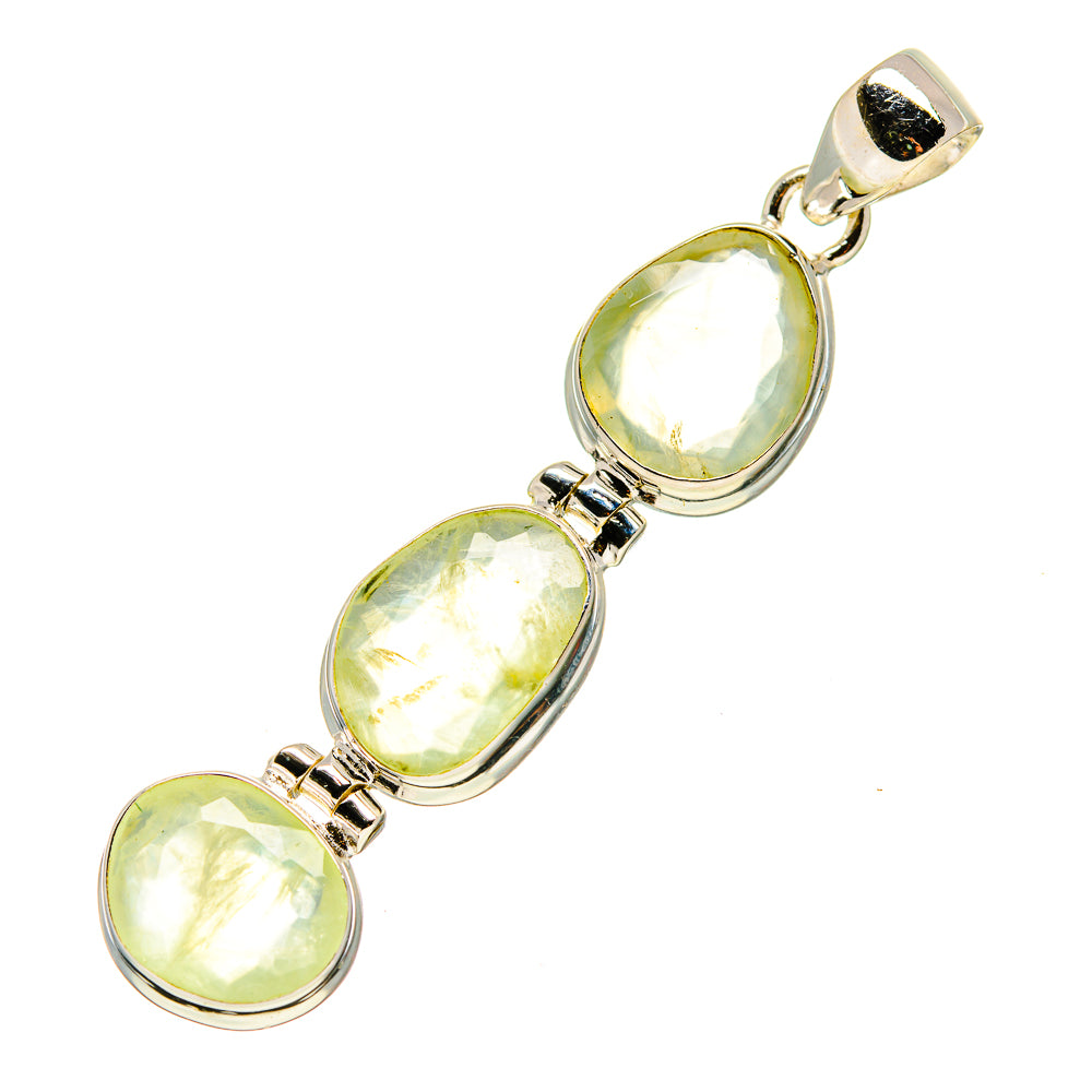 Prehnite Pendants handcrafted by Ana Silver Co - PD757065