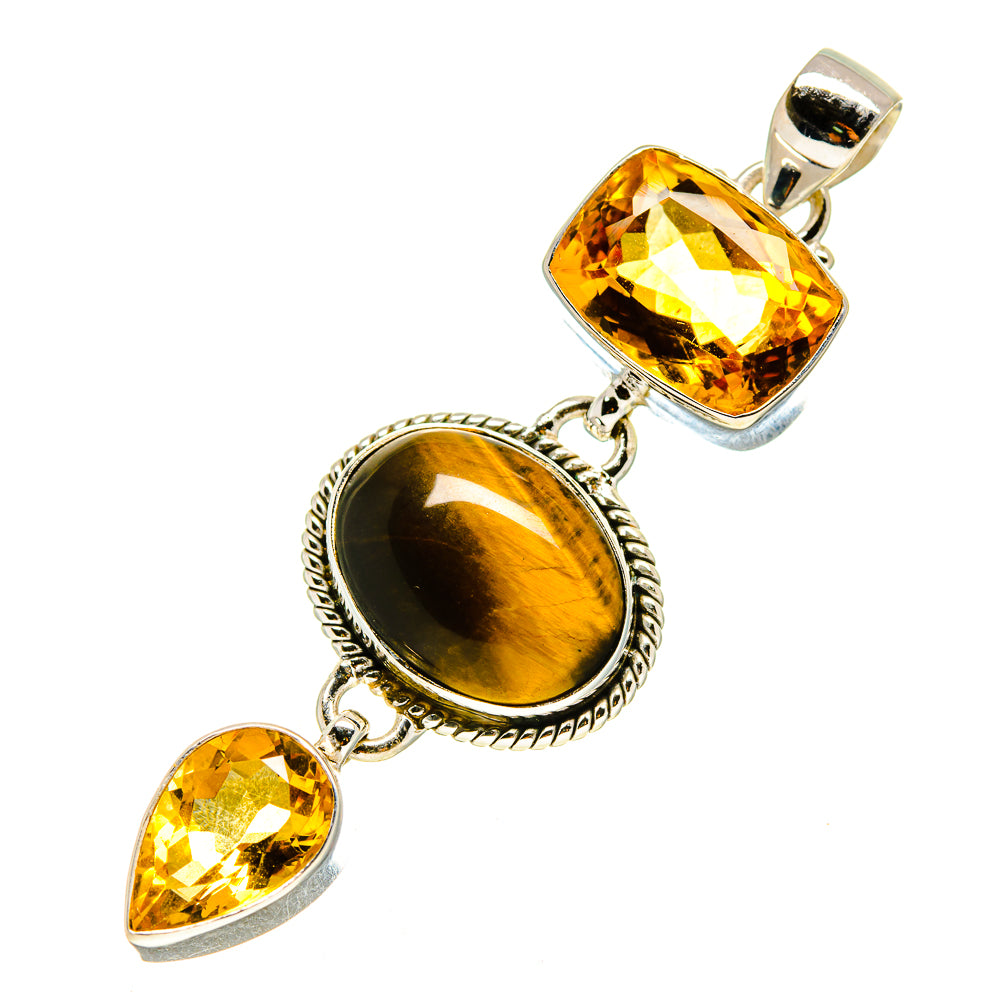Tiger Eye Pendants handcrafted by Ana Silver Co - PD757066