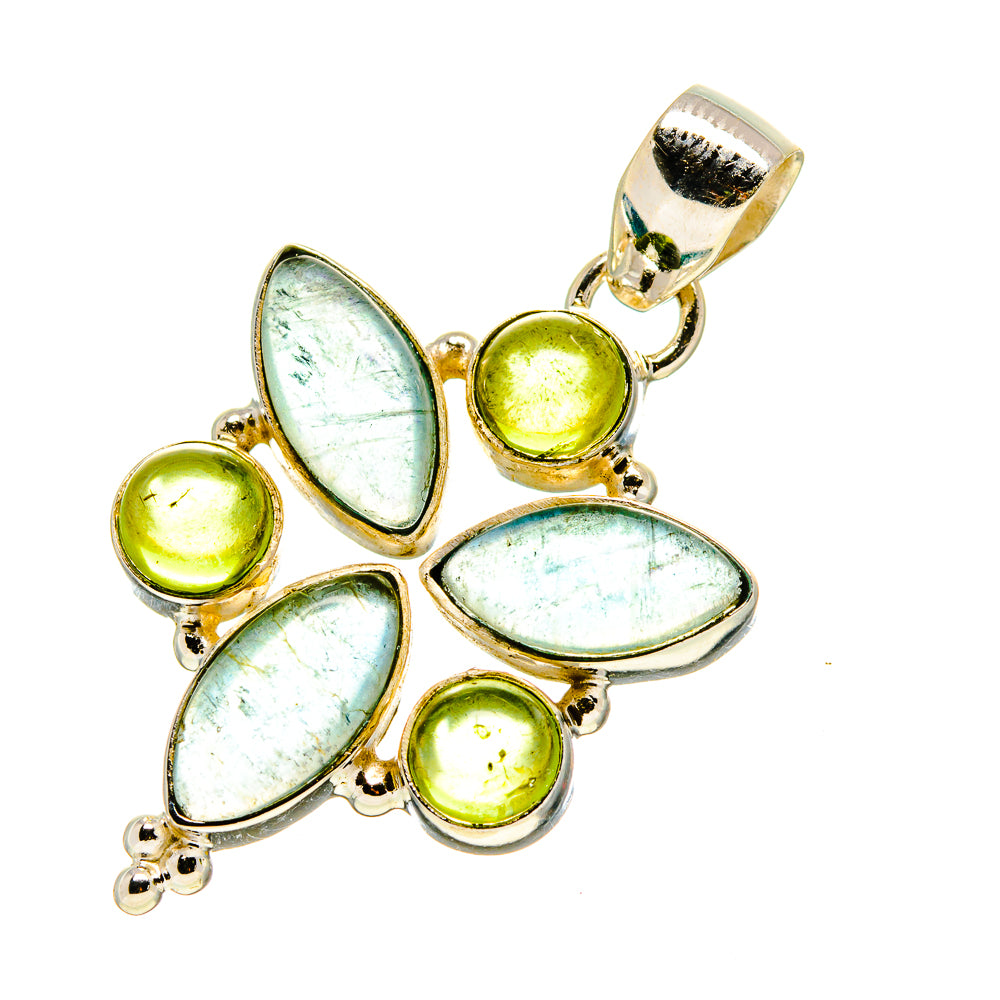 Aquamarine Pendants handcrafted by Ana Silver Co - PD757100