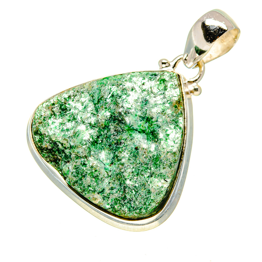 Green Fuchsite Pendants handcrafted by Ana Silver Co - PD757101