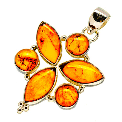 Baltic Amber Pendants handcrafted by Ana Silver Co - PD757109