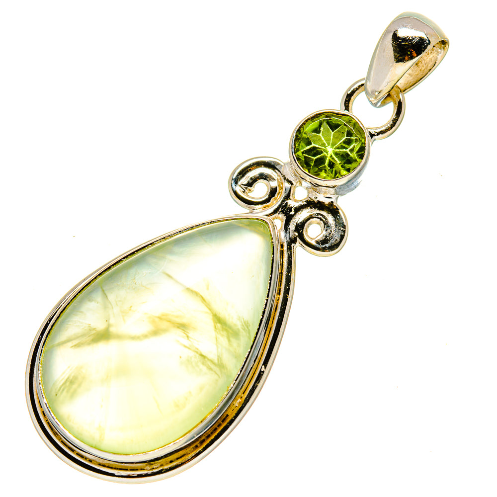 Prehnite Pendants handcrafted by Ana Silver Co - PD757111