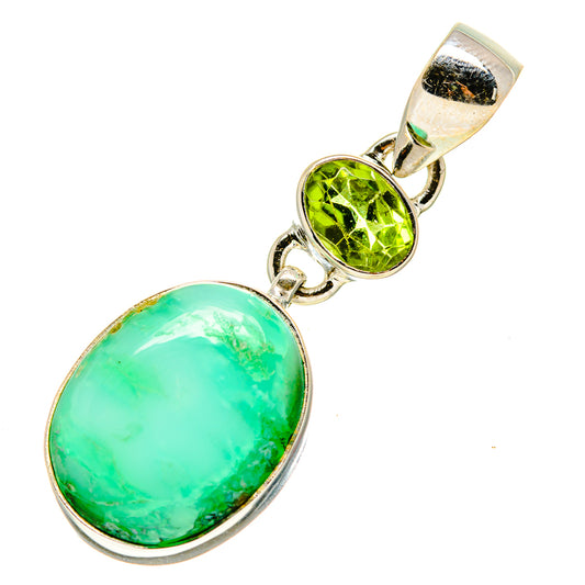 Chrysocolla Pendants handcrafted by Ana Silver Co - PD757114