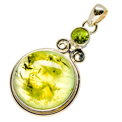 Prehnite Pendants handcrafted by Ana Silver Co - PD757115