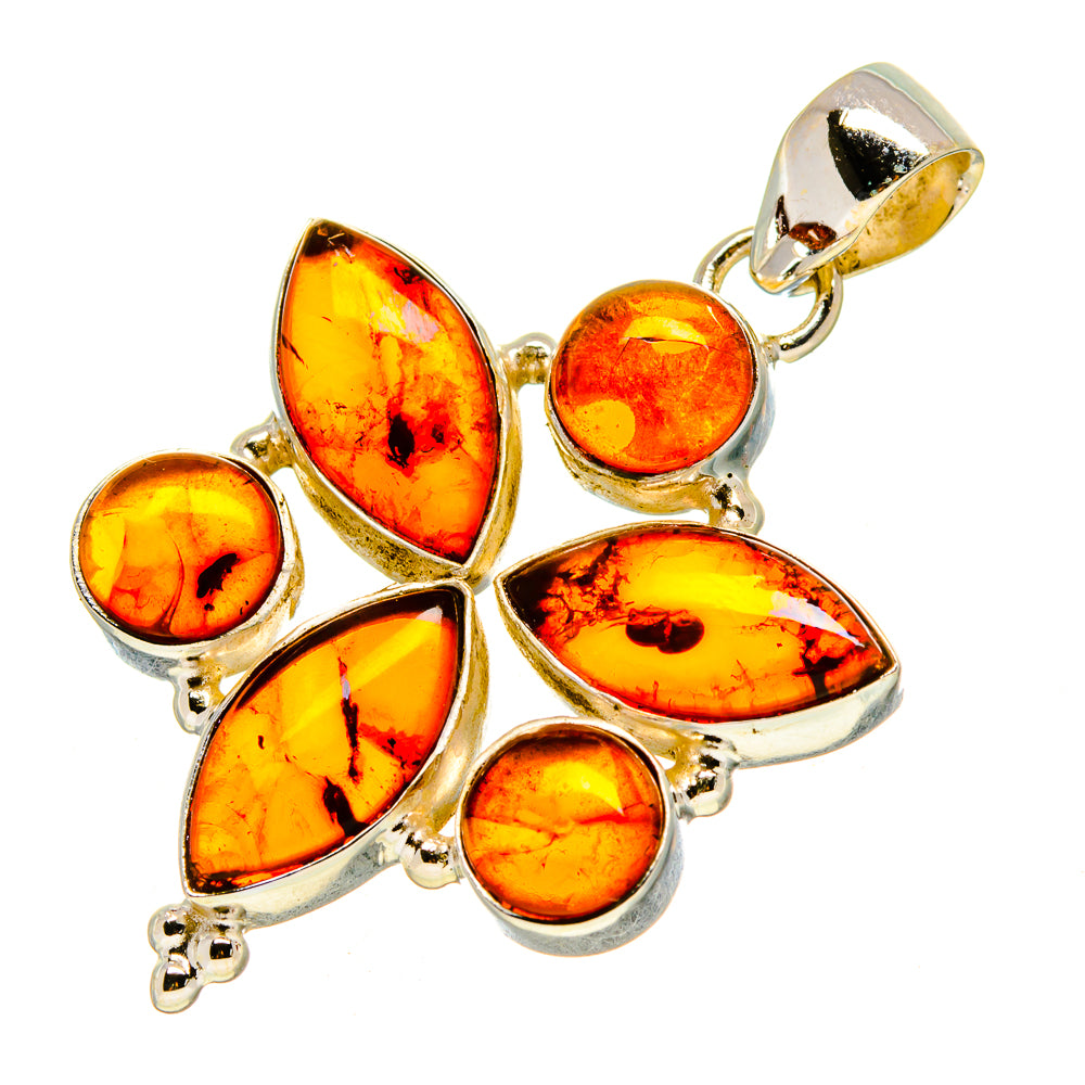 Baltic Amber Pendants handcrafted by Ana Silver Co - PD757118
