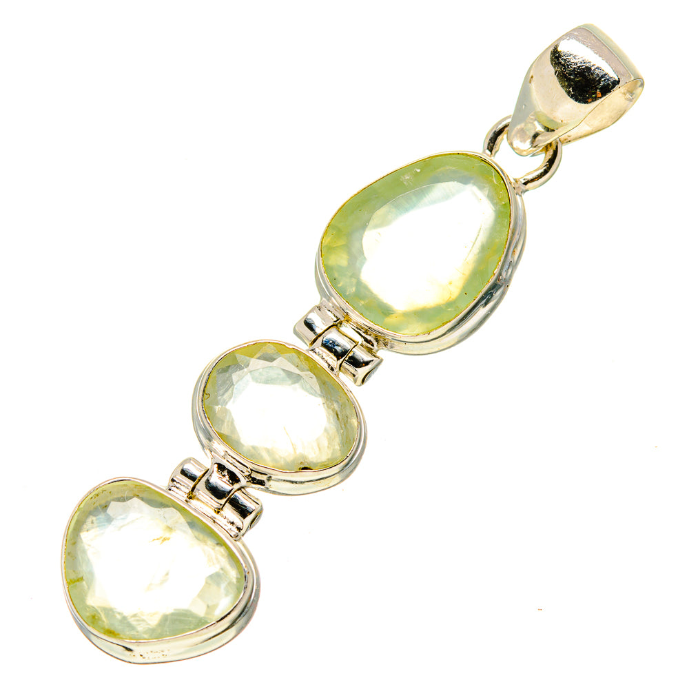 Prehnite Pendants handcrafted by Ana Silver Co - PD757132