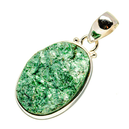 Green Fuchsite Pendants handcrafted by Ana Silver Co - PD757146