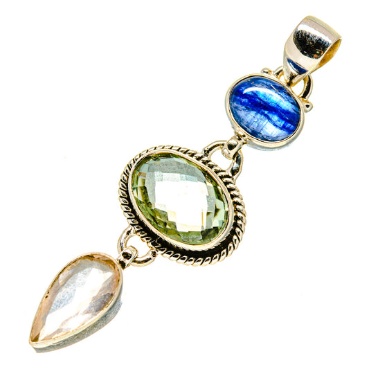Green Amethyst Pendants handcrafted by Ana Silver Co - PD757151