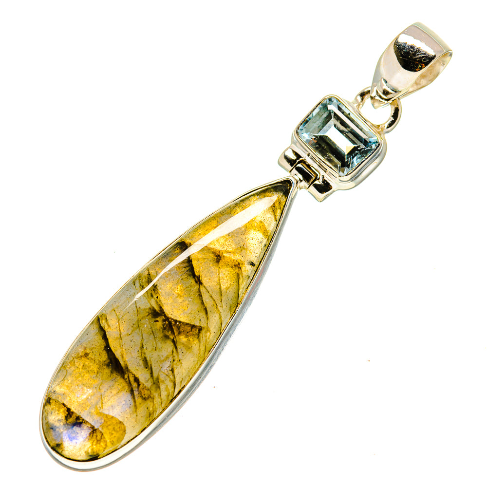Labradorite Pendants handcrafted by Ana Silver Co - PD757155