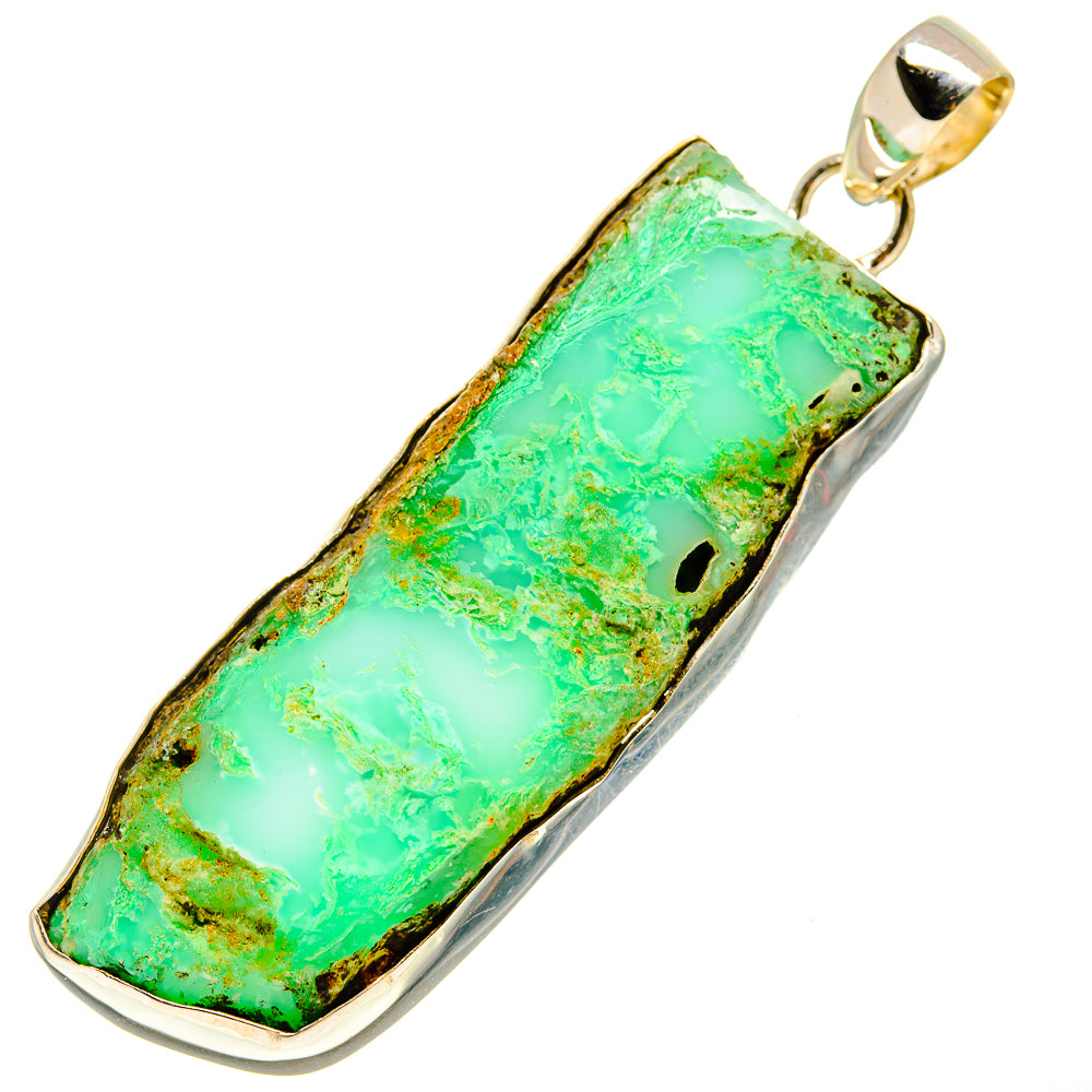 Green Fuchsite Pendants handcrafted by Ana Silver Co - PD757156