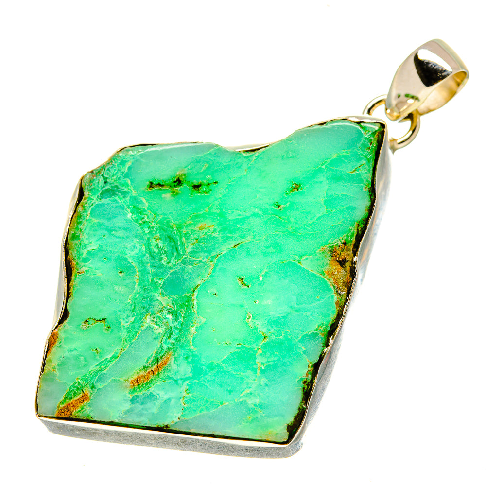 Green Fuchsite Pendants handcrafted by Ana Silver Co - PD757157