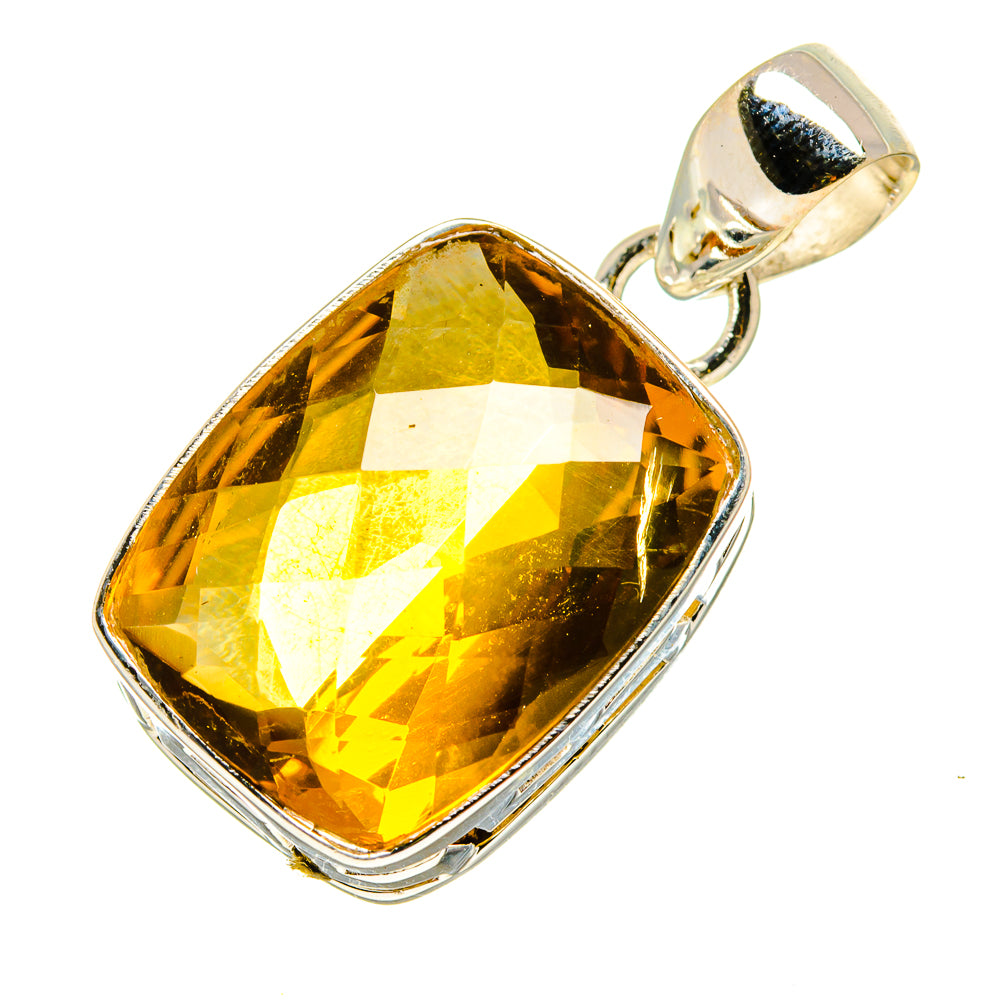 Lemon Quartz Pendants handcrafted by Ana Silver Co - PD757162