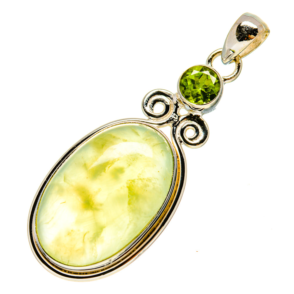 Prehnite Pendants handcrafted by Ana Silver Co - PD757175
