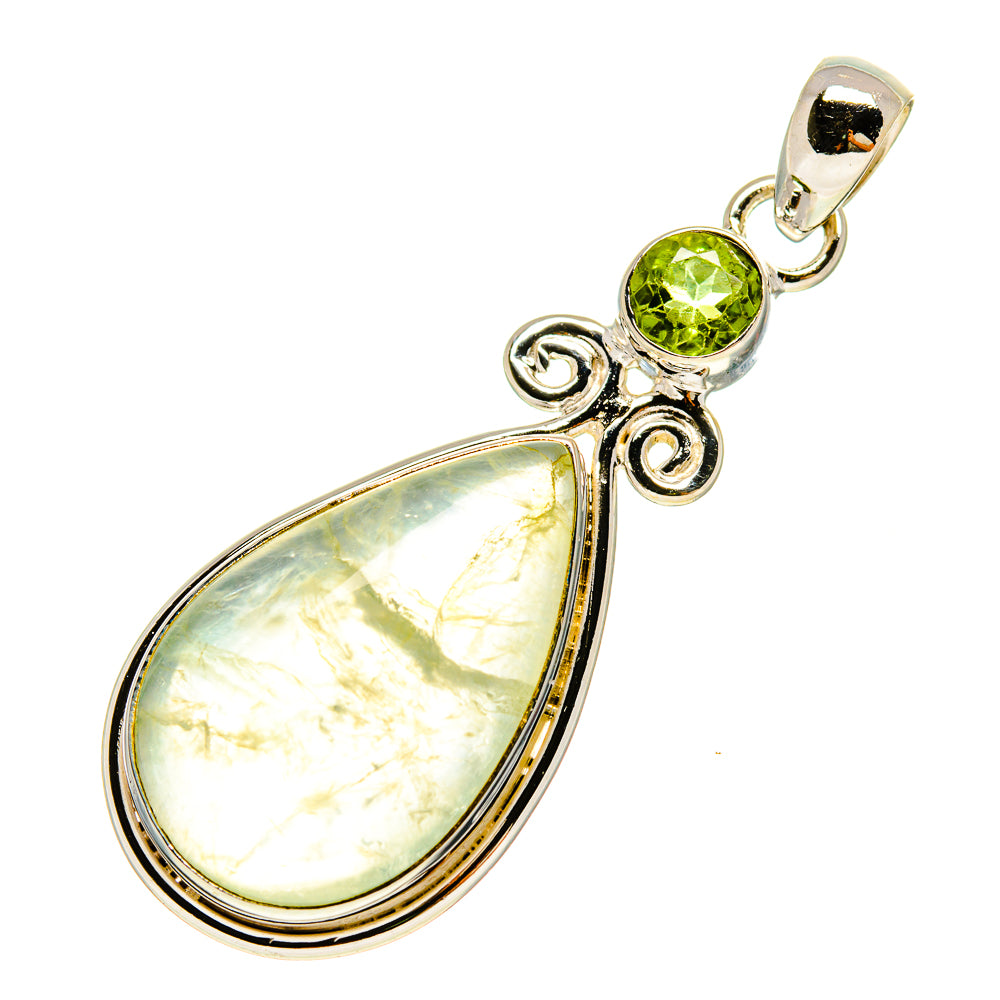 Prehnite Pendants handcrafted by Ana Silver Co - PD757176