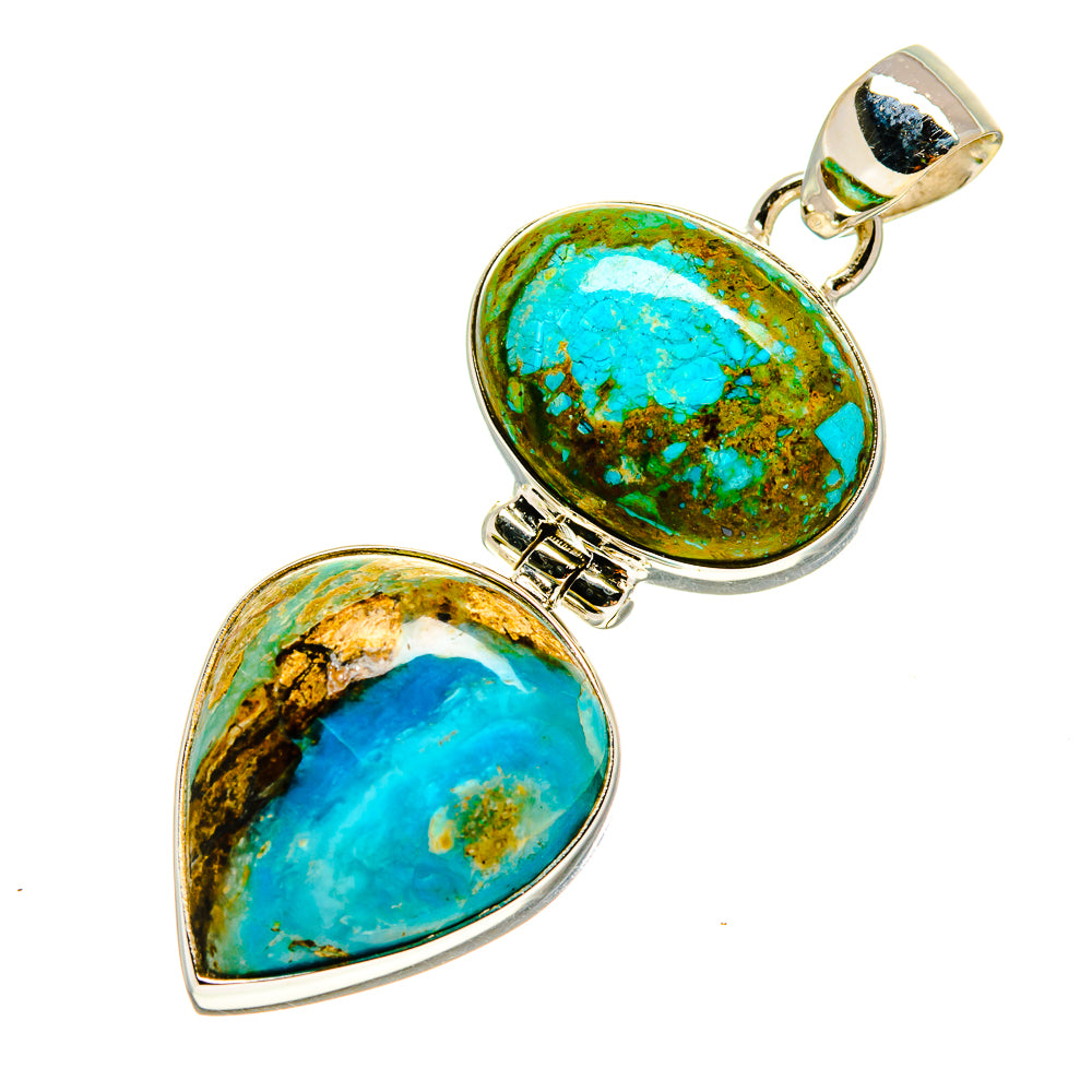 Peruvian Opal Pendants handcrafted by Ana Silver Co - PD757177