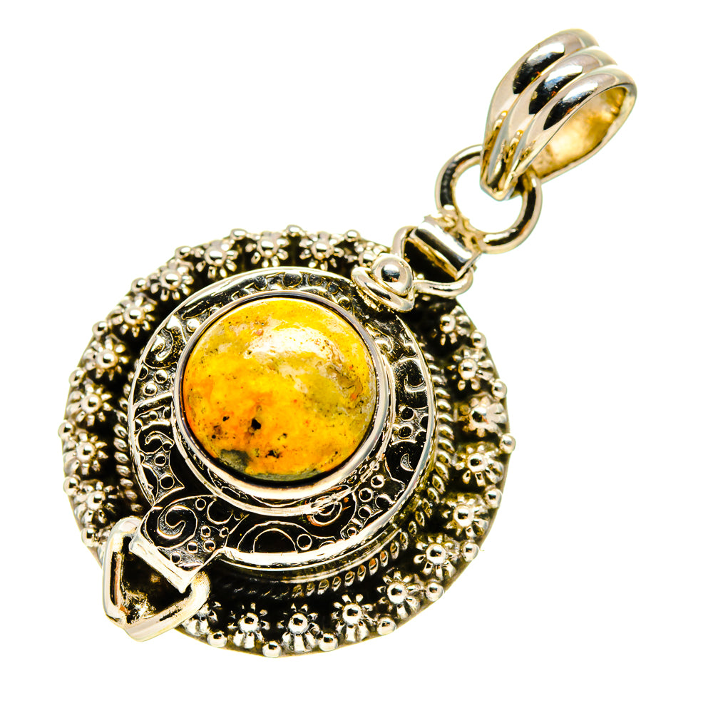 Bumble Bee Jasper Pendants handcrafted by Ana Silver Co - PD757190