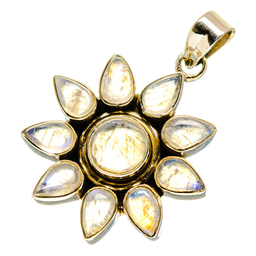 Rainbow Moonstone Pendants handcrafted by Ana Silver Co - PD757211