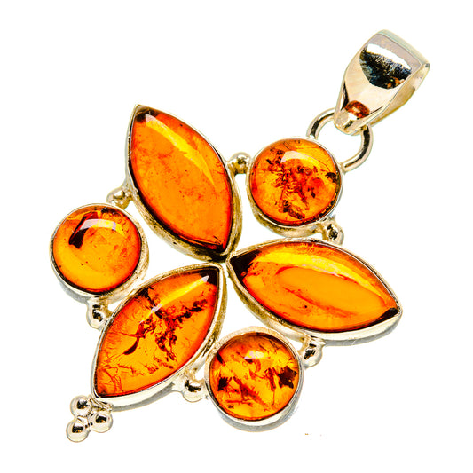 Baltic Amber Pendants handcrafted by Ana Silver Co - PD757212