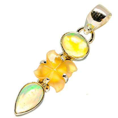 Ethiopian Opal Pendants handcrafted by Ana Silver Co - PD757225