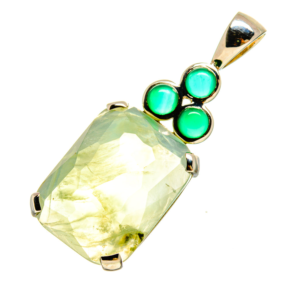Prehnite Pendants handcrafted by Ana Silver Co - PD757238