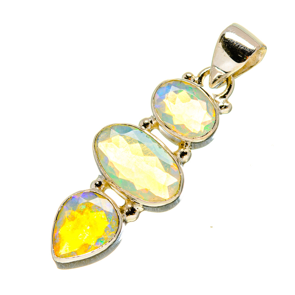 Ethiopian Opal Pendants handcrafted by Ana Silver Co - PD757240