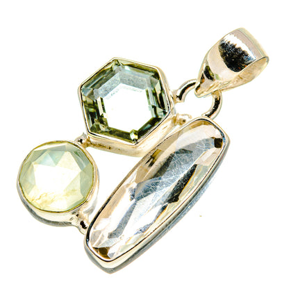 White Quartz Pendants handcrafted by Ana Silver Co - PD757241