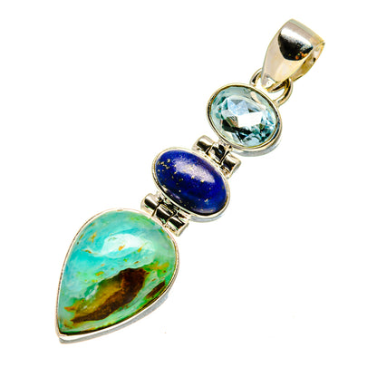 Peruvian Opal Pendants handcrafted by Ana Silver Co - PD757248