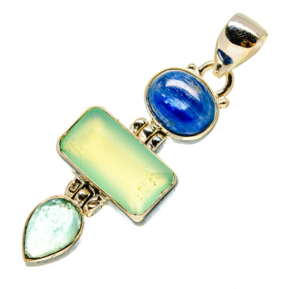 Aqua Chalcedony Pendants handcrafted by Ana Silver Co - PD757250