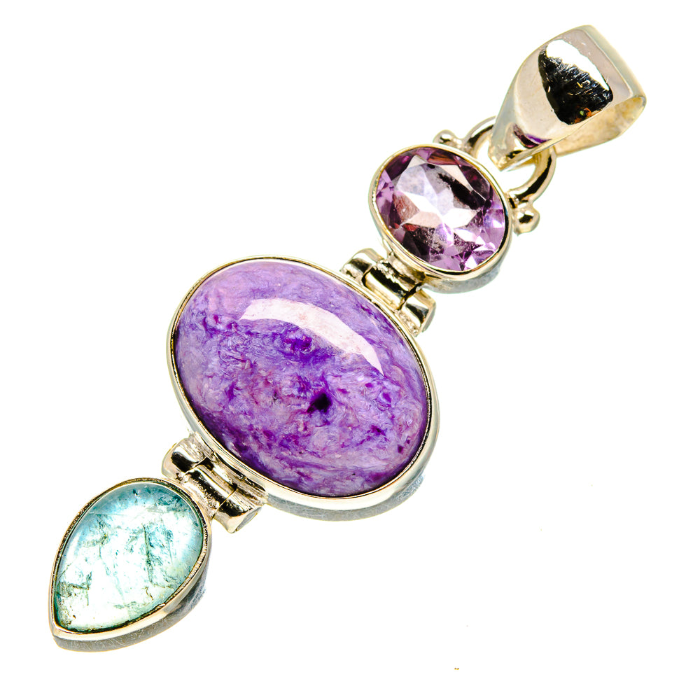 Charoite Pendants handcrafted by Ana Silver Co - PD757251