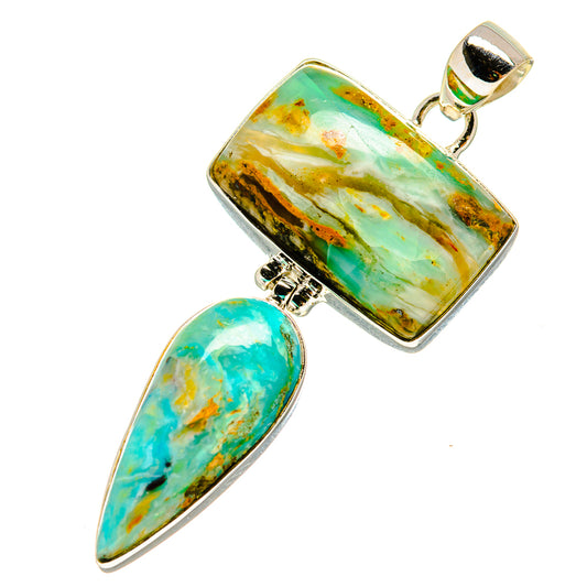 Peruvian Opal Pendants handcrafted by Ana Silver Co - PD757268