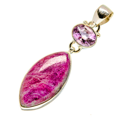 Ruby Zoisite Pendants handcrafted by Ana Silver Co - PD757270