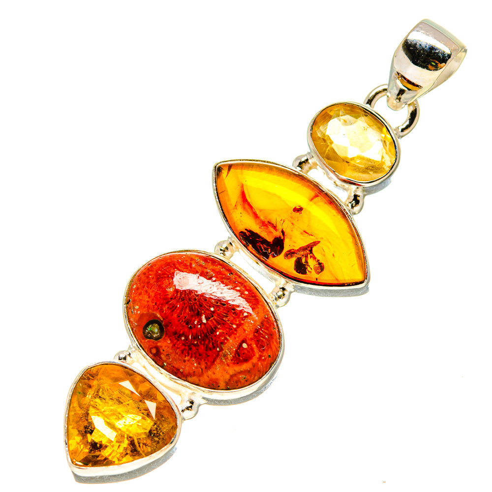 Sponge Coral Pendants handcrafted by Ana Silver Co - PD757277
