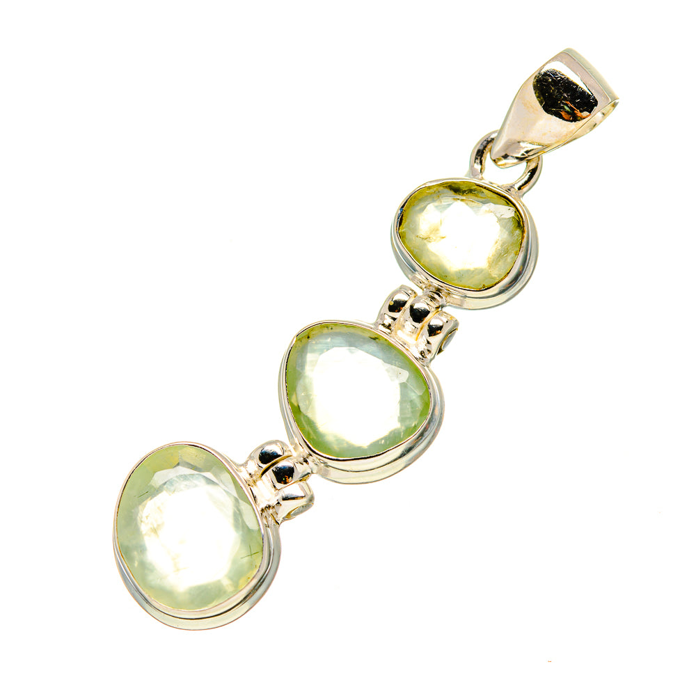 Prehnite Pendants handcrafted by Ana Silver Co - PD757282