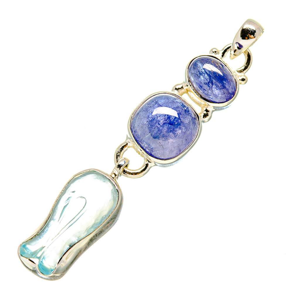 Aquamarine Pendants handcrafted by Ana Silver Co - PD757284