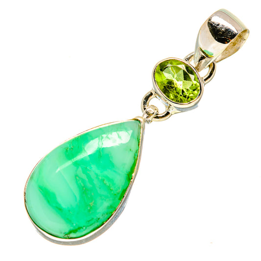 Chrysoprase Pendants handcrafted by Ana Silver Co - PD757287