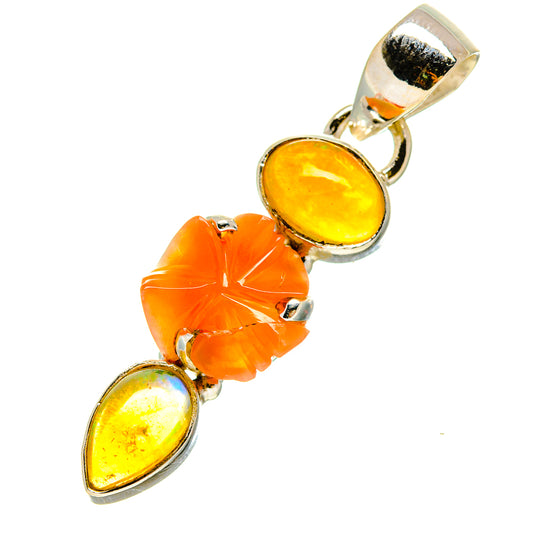 Carnelian Pendants handcrafted by Ana Silver Co - PD757297