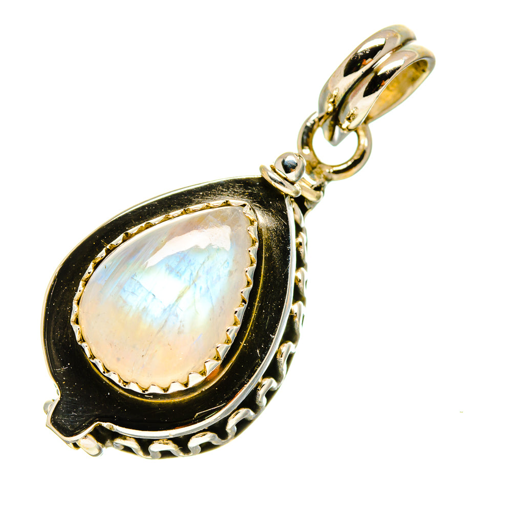 Rainbow Moonstone Pendants handcrafted by Ana Silver Co - PD757299