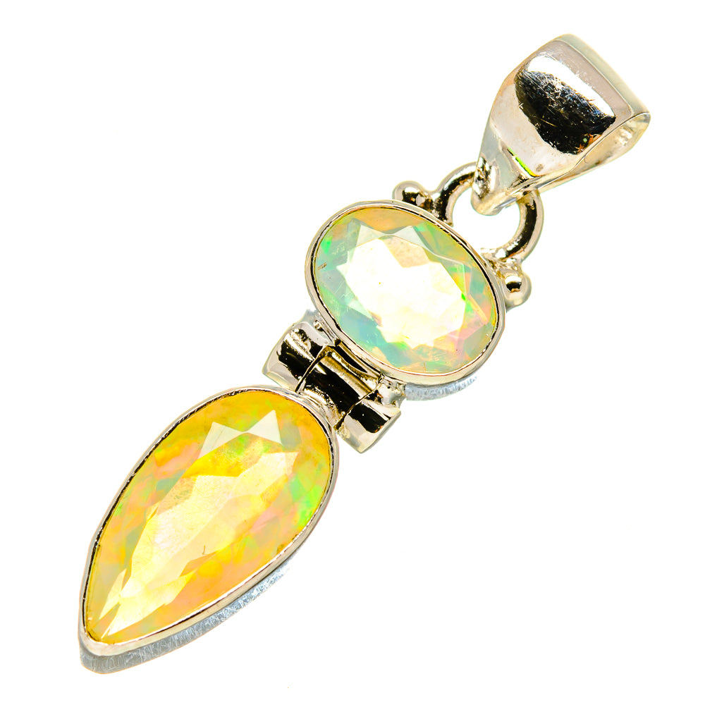 Ethiopian Opal Pendants handcrafted by Ana Silver Co - PD757307