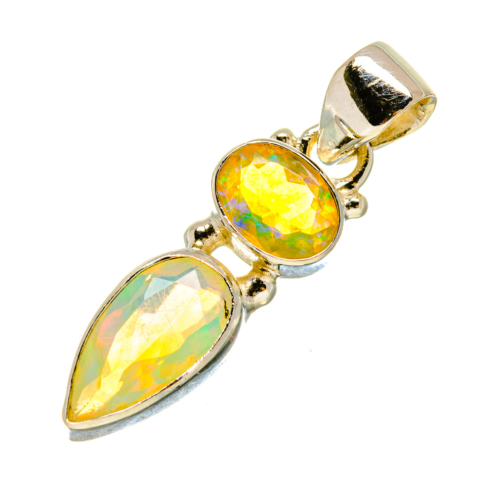 Ethiopian Opal Pendants handcrafted by Ana Silver Co - PD757308