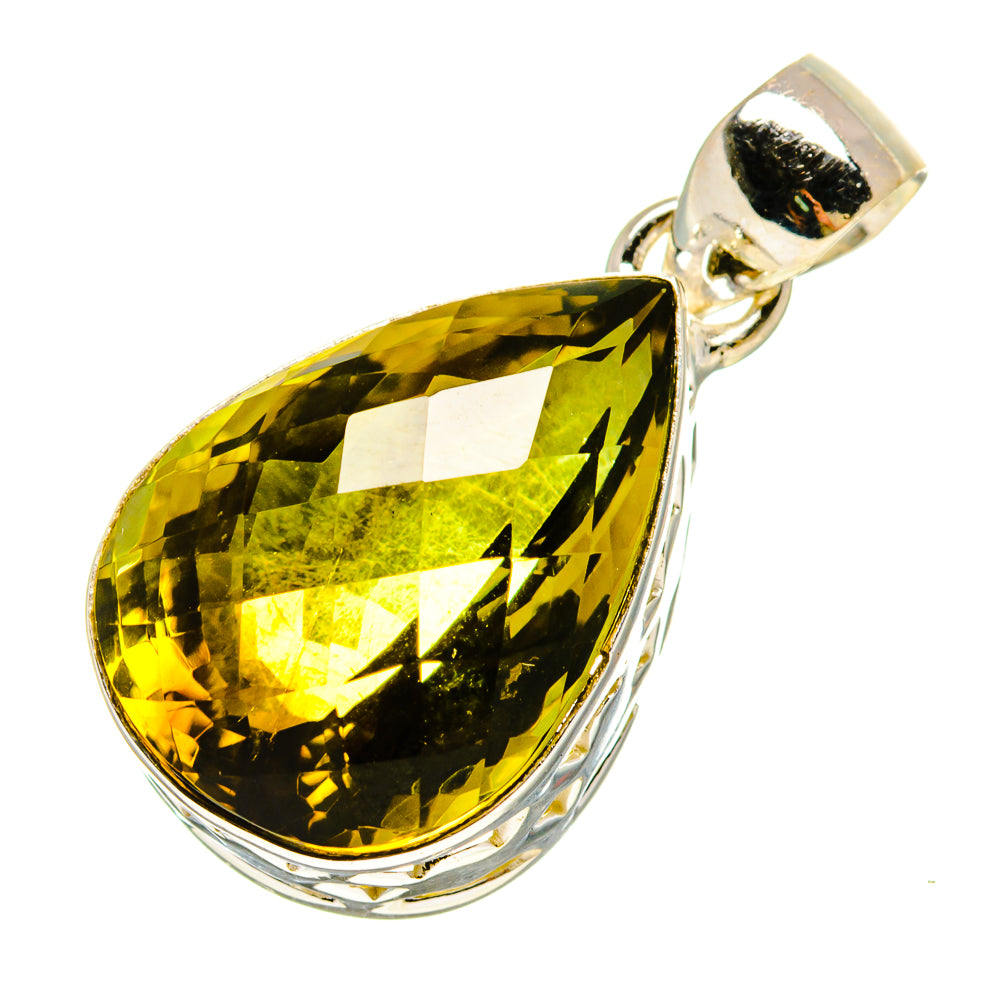 Olive Quartz Pendants handcrafted by Ana Silver Co - PD757311