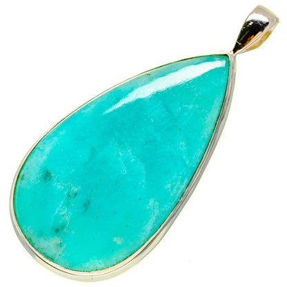 Peruvian Amazonite Pendants handcrafted by Ana Silver Co - PD757316